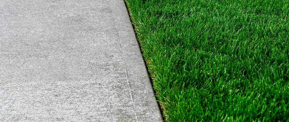 Healthy lawn mowed and edged perfectly in and around the Fairview, TX area.