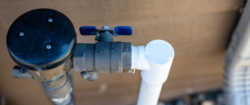Backflow irrigation preventer in The Colony, TX.