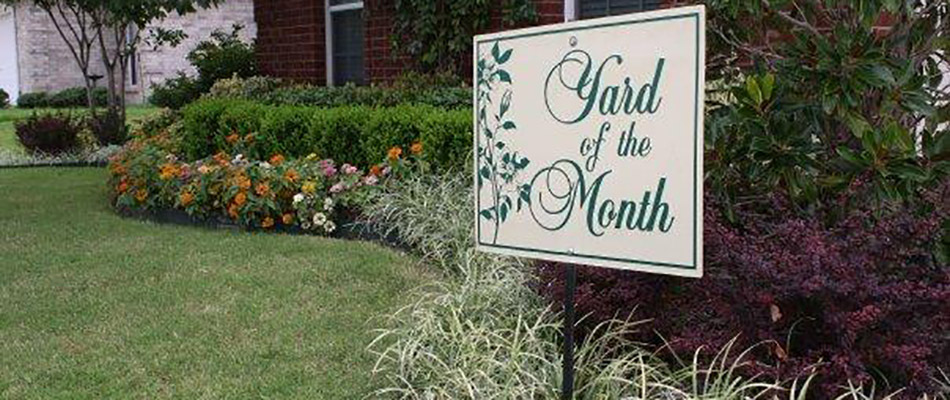 A home that was granted "yard of the month" after our services in Frisco, TX.